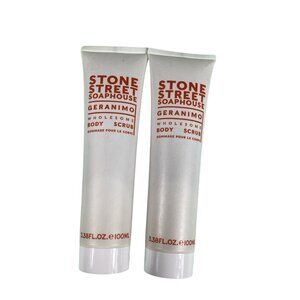 Stone Street Soaphouse Geranimo Wholesome Body Scrub 3.38 Fl. Oz. / 100ml 2 set